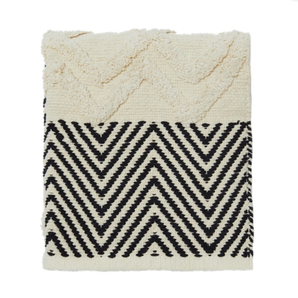 Summer & Rose Cream & Navy Decorative Rug - Picture 5 of 8